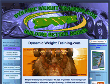 Tablet Screenshot of dynamicweighttraining.com
